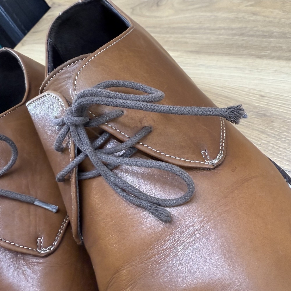Too Boot New York 9 Adam Derrick Walnut Leather Dress Oxfords - Picture 12 of 12